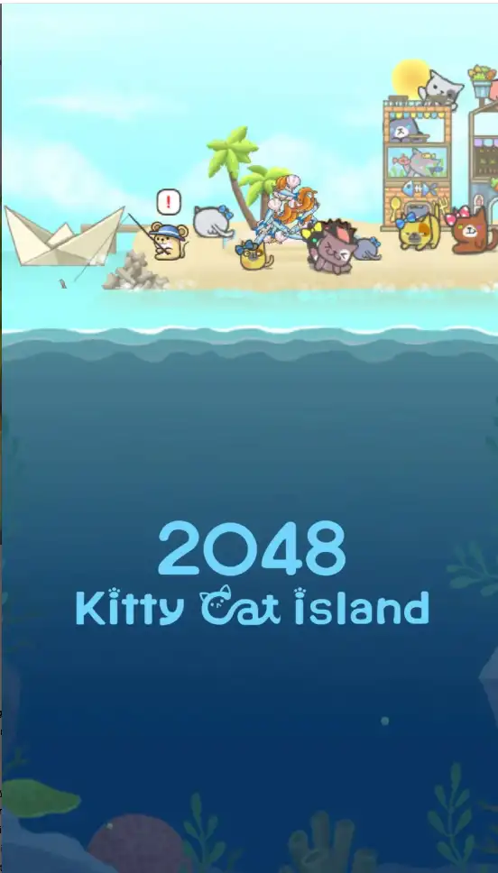 2048 Kitty Cat Island screenshot 2