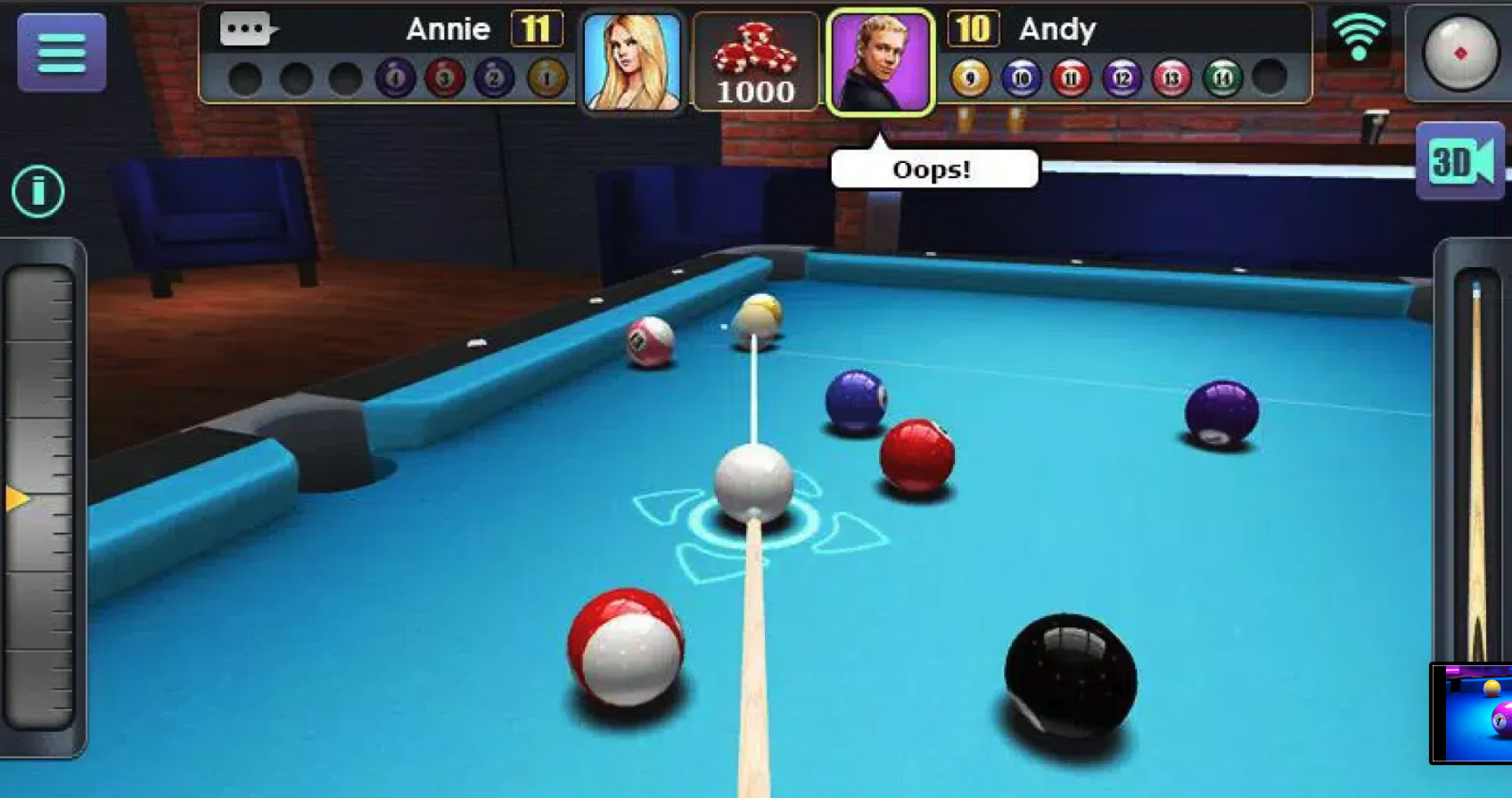 3D Pool Ball screenshot 3