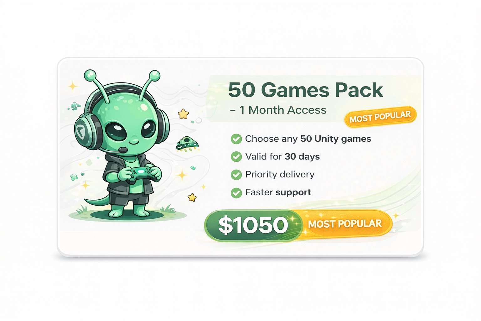 50 Games Pack – 1 Month Access source code