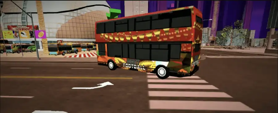 American Football Passenger Bus Game : Coach Simul screenshot 2