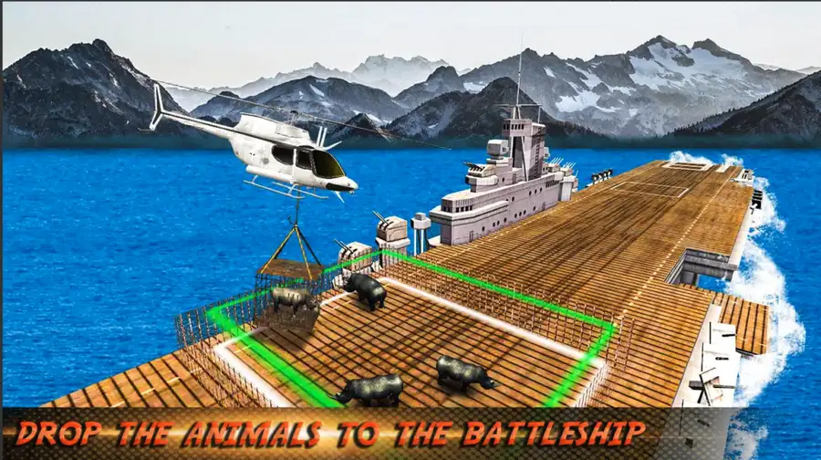 Animal Helicopter Sea Transport – Wild Rescue Simulator – SellUnitySourceCode.com screenshot 2