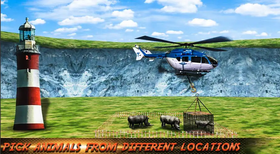 Animal Helicopter Sea Transport – Wild Rescue Simulator – SellUnitySourceCode.com screenshot 5