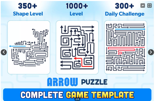Arrow Puzzle Unity Source Code – Complete Arrow Logic Puzzle Game | SellUnitySourceCode.com source code