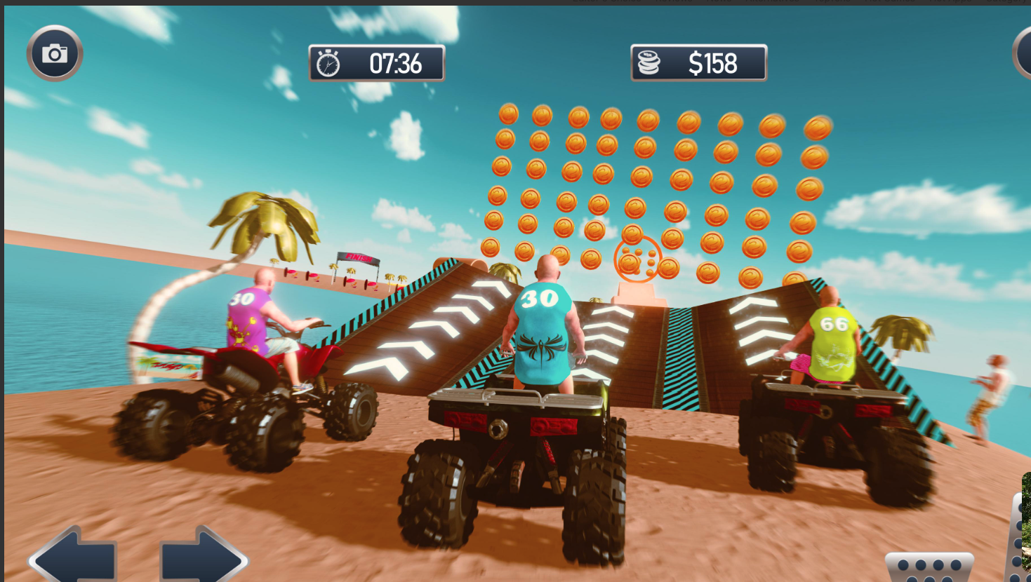 Beach ATV Bike Quad Stunt Racing
