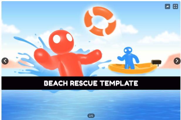 Beach Rescue | Template + Editor source code