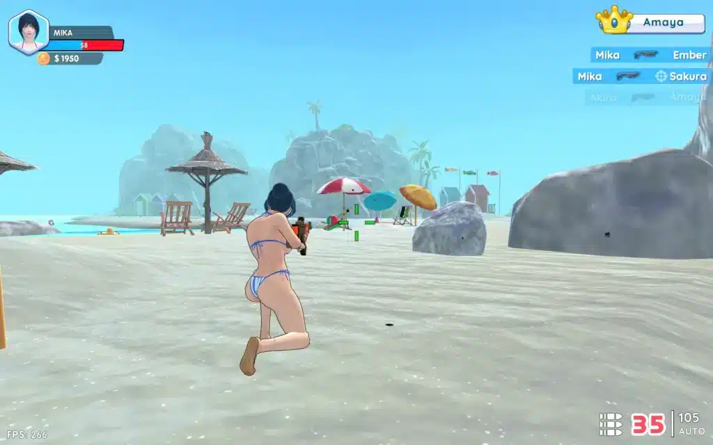 Bikini Beach Anime Girls Assault Game New Unity3D screenshot 5