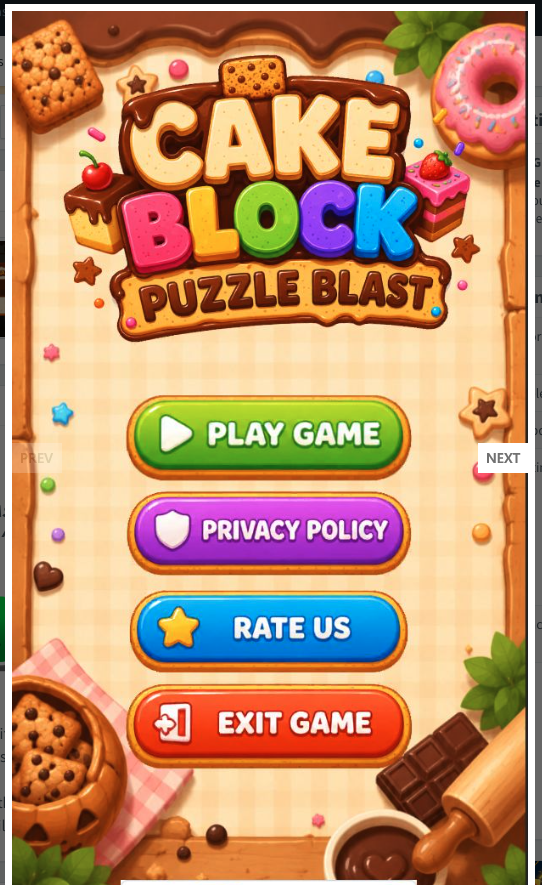 Cake Block Puzzle Blast Unity 6 screenshot 8