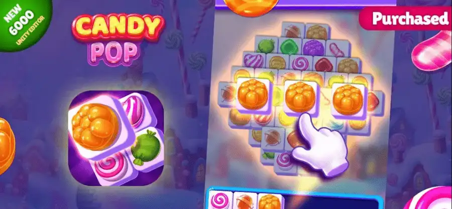 Candy pop Tile – Match 3 Puzzle Game screenshot 2