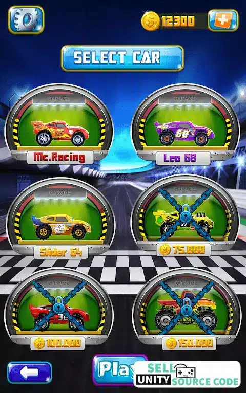 Cars Hill Climb Sellunitysourcecode screenshot 4