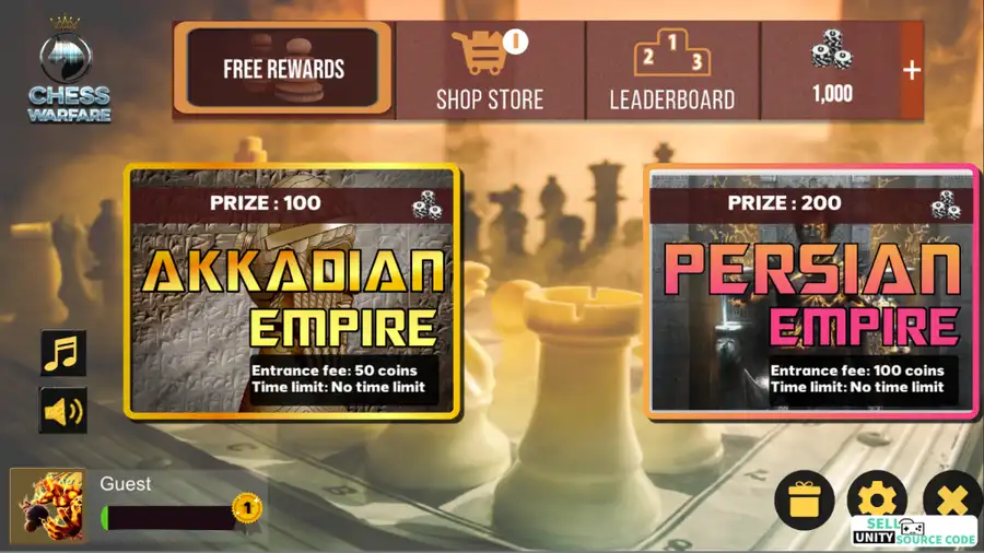 Chess Warfare SellUnitySourceCode screenshot 2