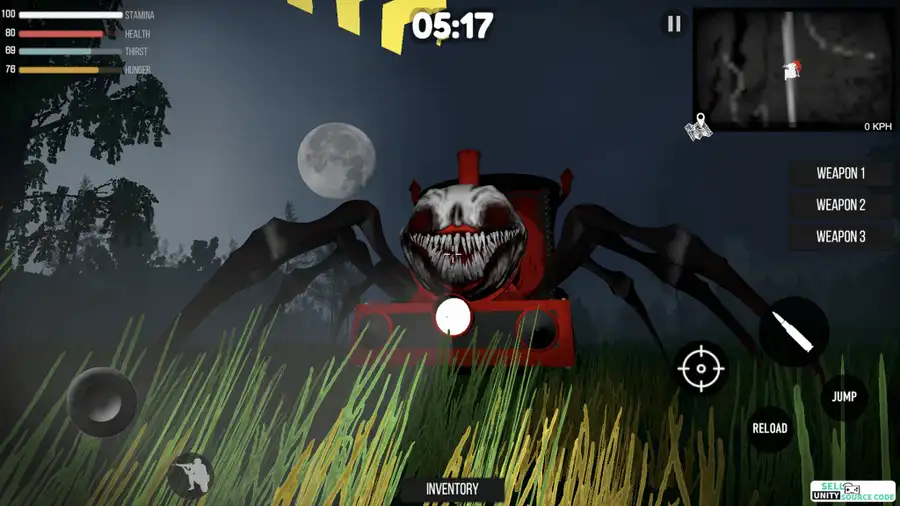 Choo Choo Charles Horror Train - Complete Unity Project screenshot 3