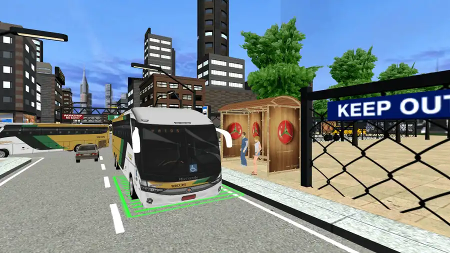 City Coach Bus Passenger Driving : Bus Parking SellUnitySourceCode screenshot 4