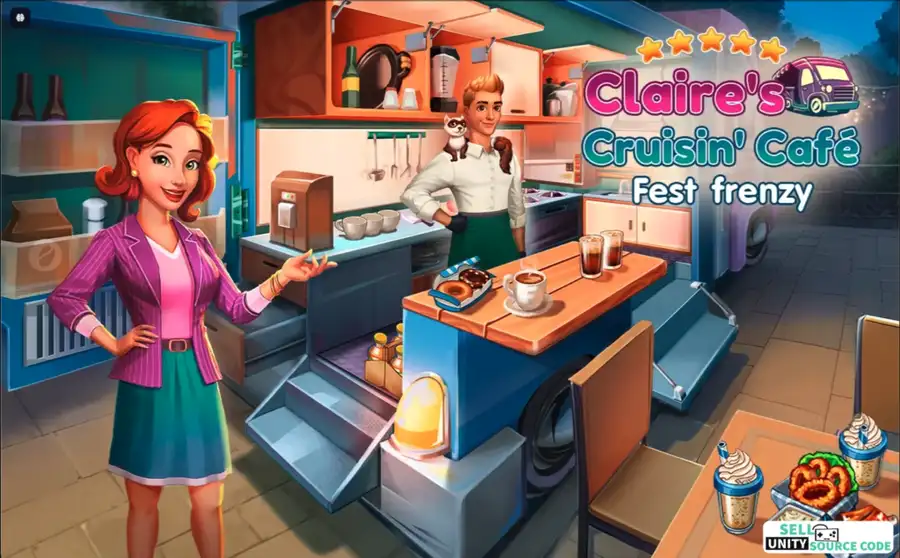 Claire's Cruisin' Cafe: Fest SellUnitySourceCode screenshot 2