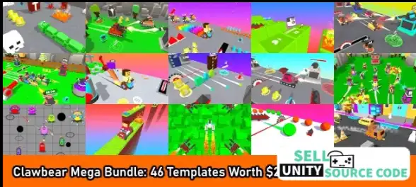 🎮 Clawbear Games Mega Unity Bundle – 46 Premium Templates | SellUnitySourceCode.com screenshot 3
