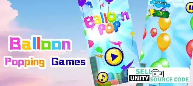 Colour Balloon Popper 3D – Fun Unity Game SellUnitySourceCode.com