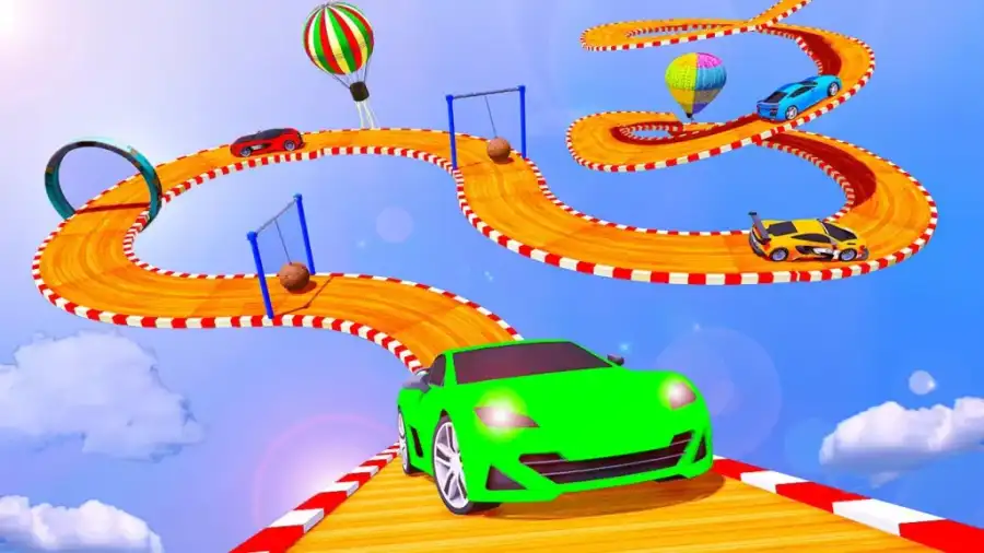 Crazy Car Impossible Tracks: Sky Driving 3D SellUnitySourceCode