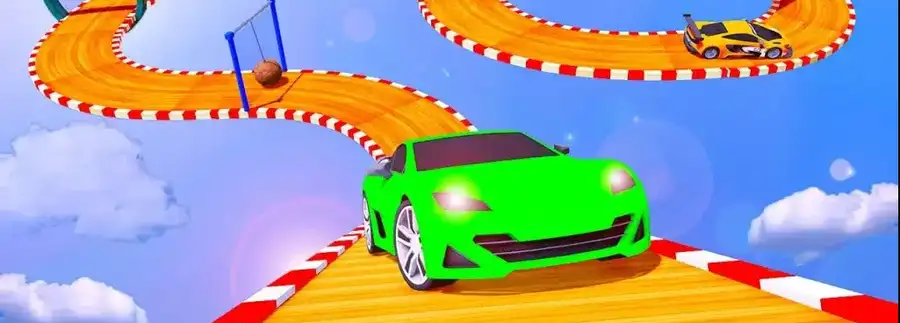 Crazy Car Impossible Tracks: Sky Driving 3D SellUnitySourceCode screenshot 3