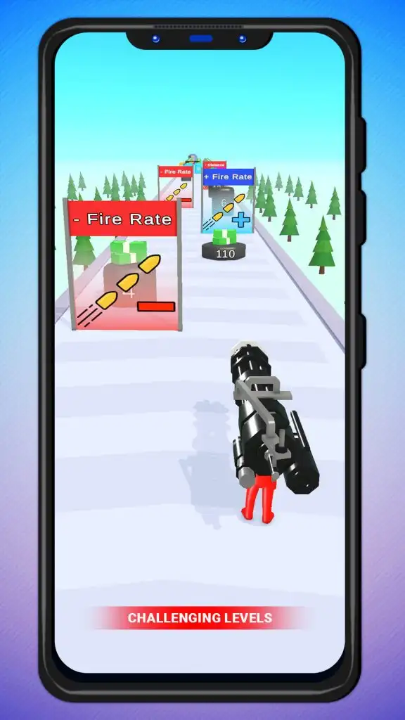 Crazy Gun Head Stick Runner 3D SellUnitySourceCo screenshot 4