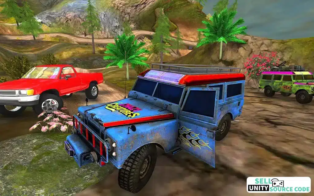 Crazy Jeep Mountain Driver Hill Climb Racer SellUnitySourceCode