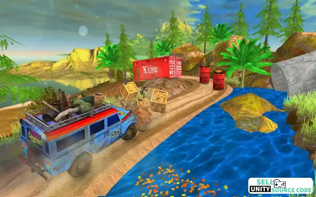 Crazy Jeep Mountain Driver Hill Climb Racer SellUnitySourceCode screenshot 2