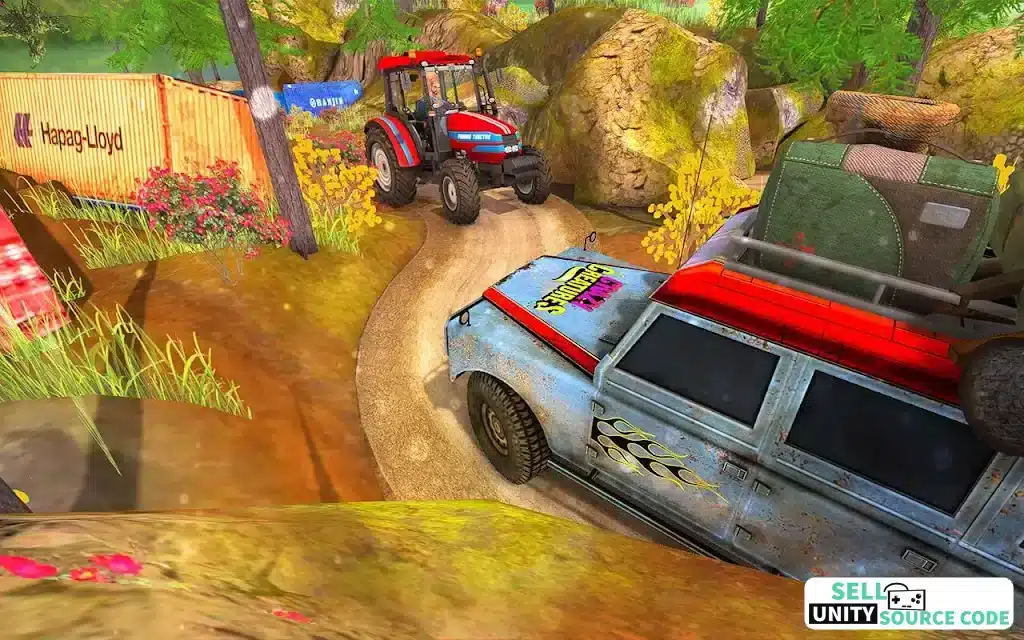 Crazy Jeep Mountain Driver Hill Climb Racer SellUnitySourceCode screenshot 4