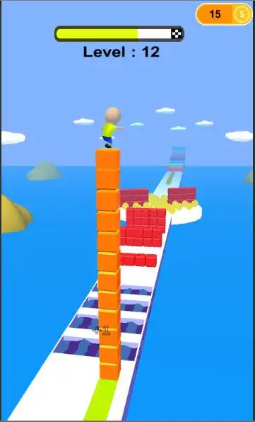Cube surfing – Top Trending Hyper Casual Game SellUnitySourceCode screenshot 4