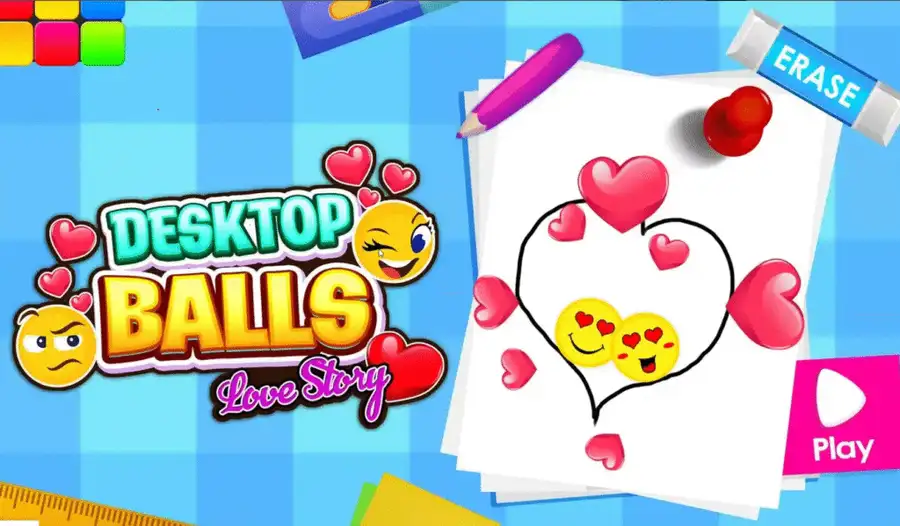 Desktop Balls: Emoji Love Puzzle screenshot 4