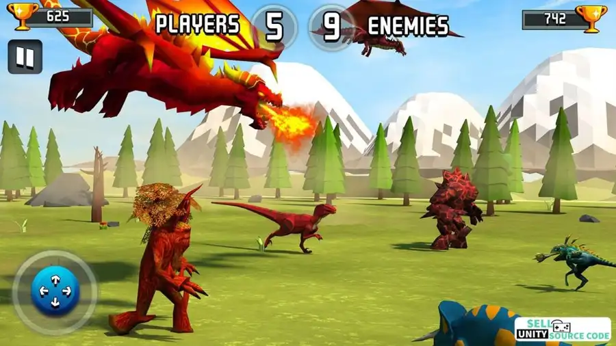 Dragon Dark Fort - Fantasy Battlenite SellUnitySourceCode screenshot 5