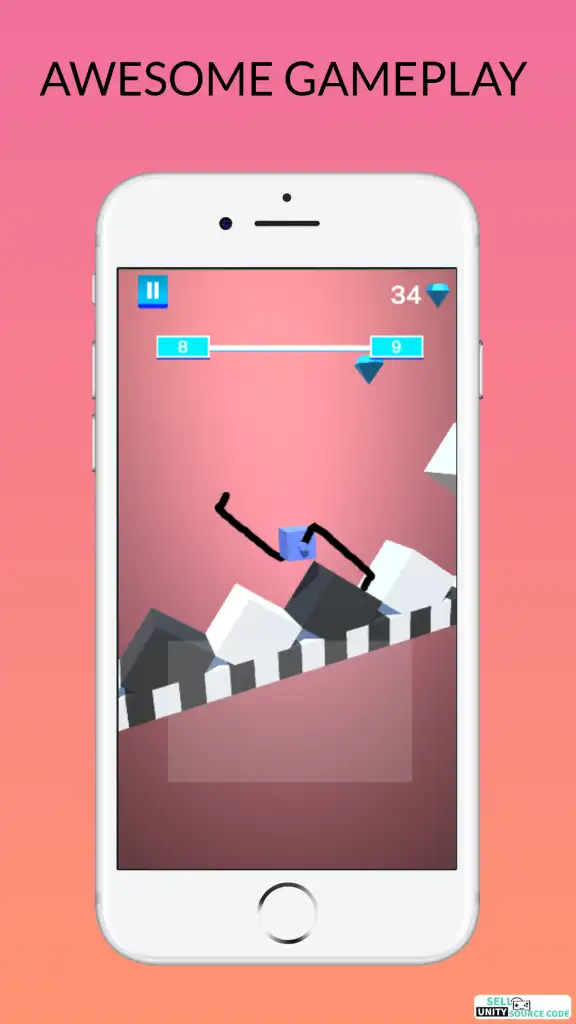 Draw Climber 3D Game Sell Unity Source Code screenshot 2