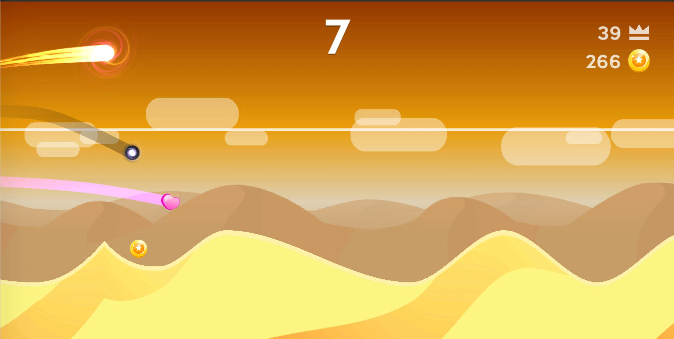 Dune / Tiny Wings Style Game – High-Quality Unity Template screenshot 2