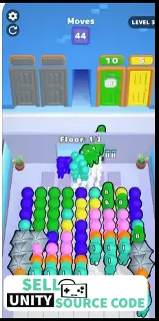 Elevator Puzzle SellUnitySourceCode screenshot 4
