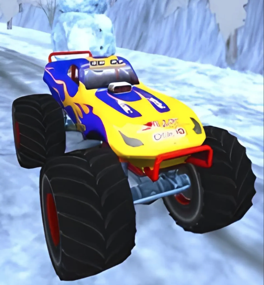 Extreme Slipping Snow 4x4 Monster Truck Stunt screenshot 2