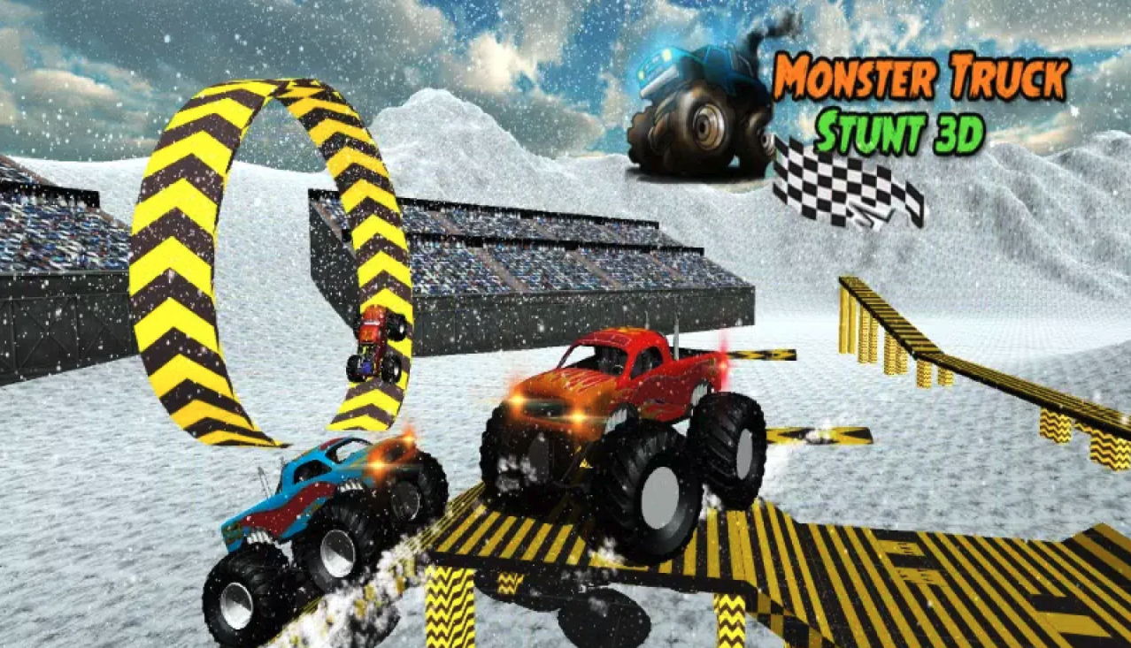 Extreme Slipping Snow 4x4 Monster Truck Stunt screenshot 9