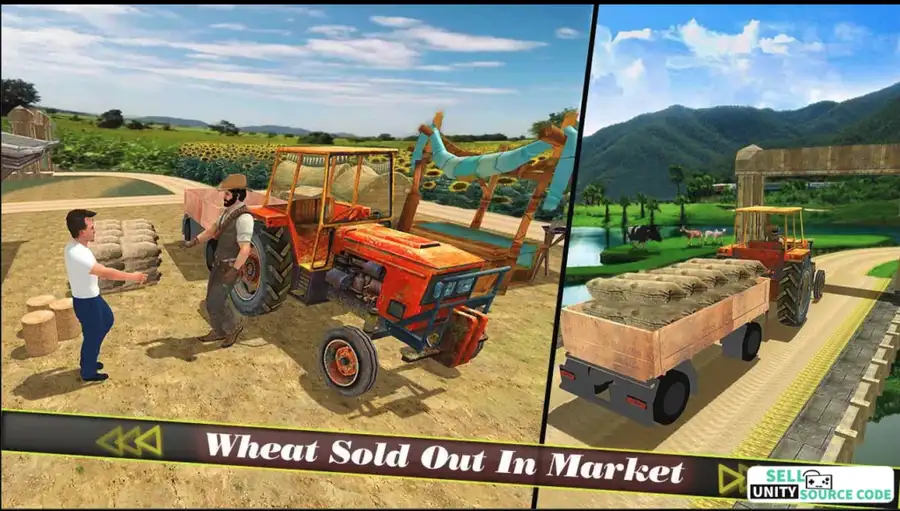 Farm Tractor Harvest & Seeding Simulator 3d SellUnitySourceCode screenshot 3