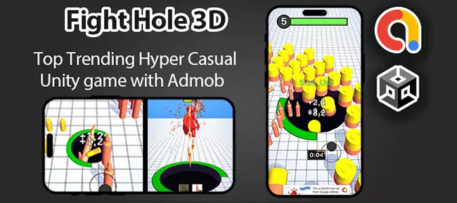 Fight Hole 3D – Unity Game + Admob SellUnitySourceCode 