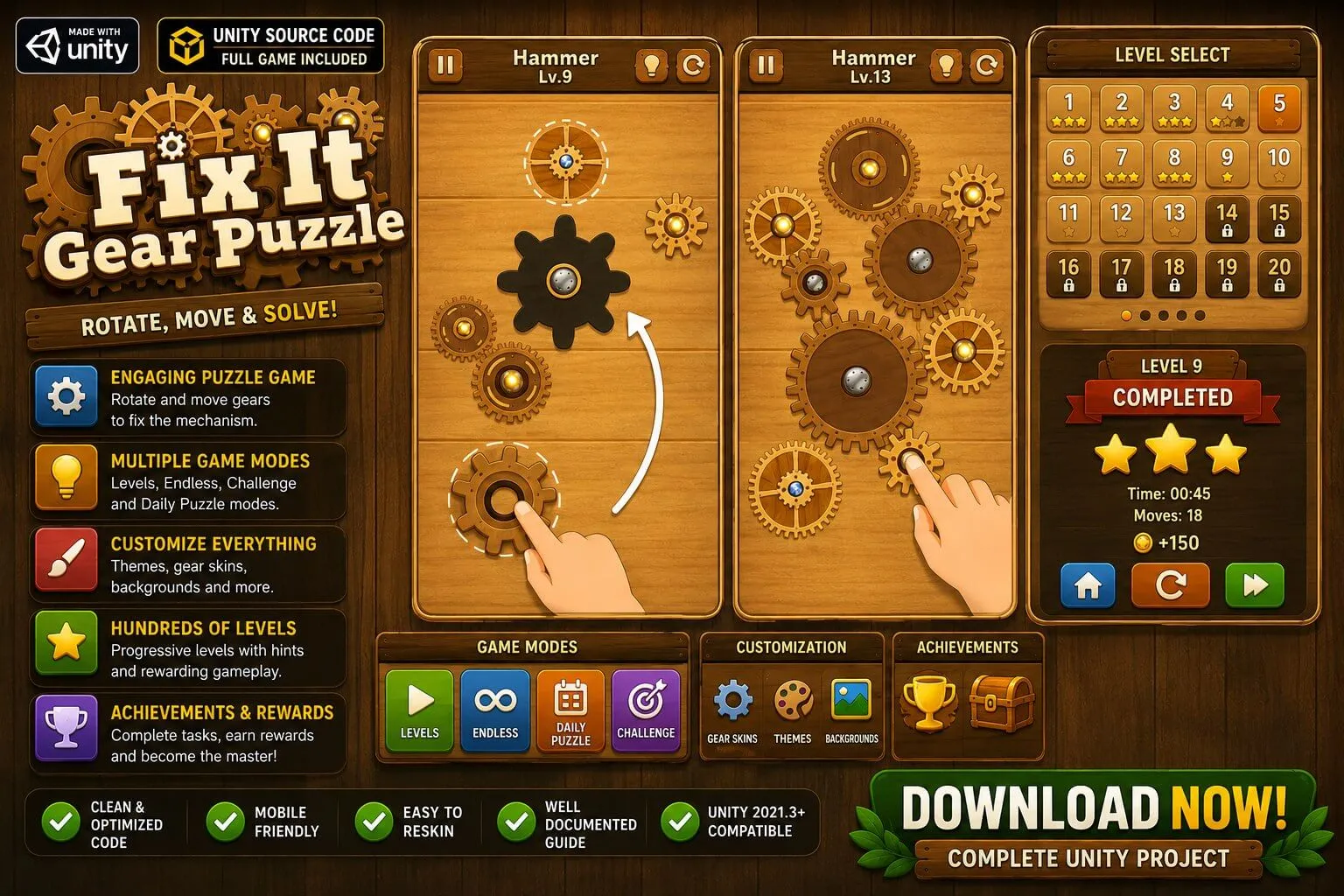 Fix it – Gear Puzzle Unity Game screenshot 6