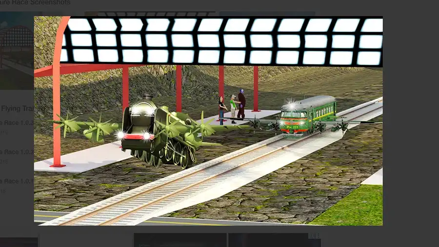 Flying Train Future Race screenshot 3
