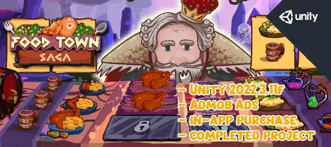 Food Town Saga – Unity Completed Project – Admob – SellUnitySourceCode screenshot 2