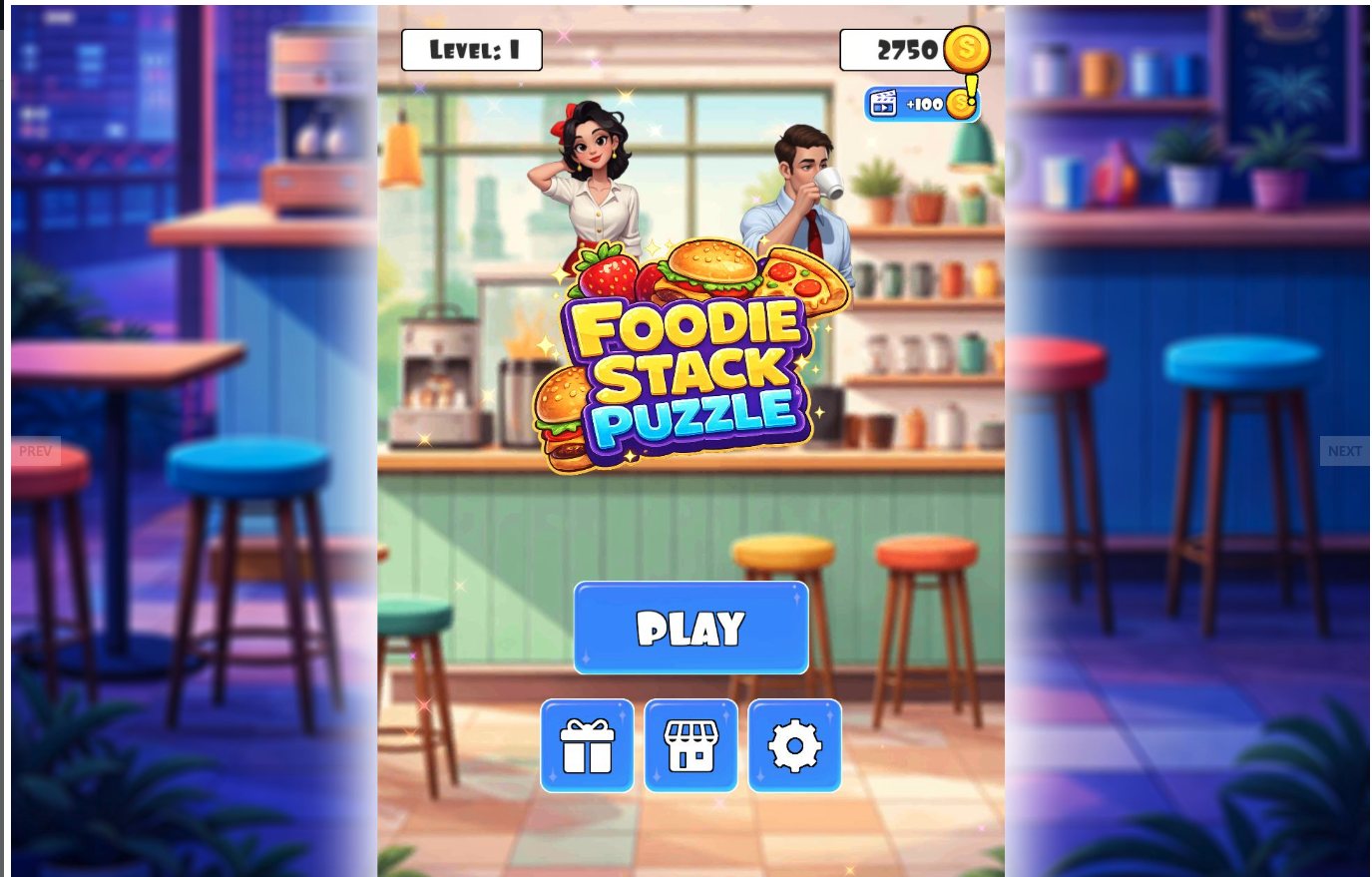 Foodie Stack Puzzle - Unity Mobile Game Template screenshot 3