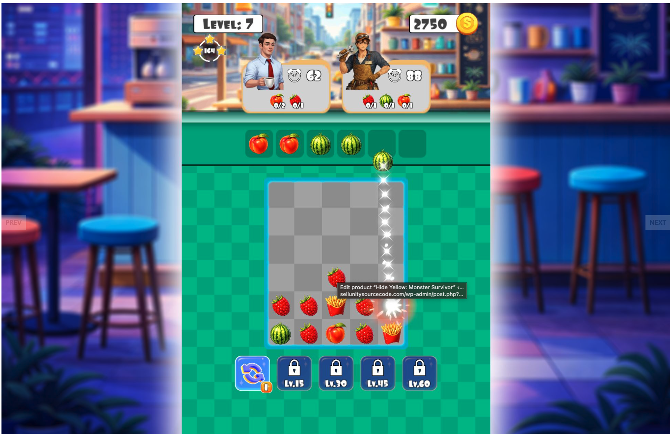 Foodie Stack Puzzle - Unity Mobile Game Template screenshot 4