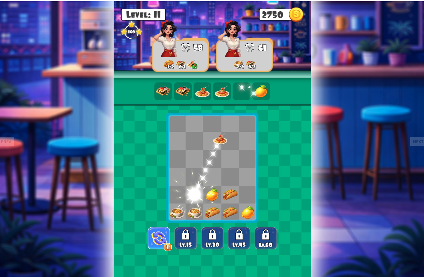 Foodie Stack Puzzle - Unity Mobile Game Template screenshot 5