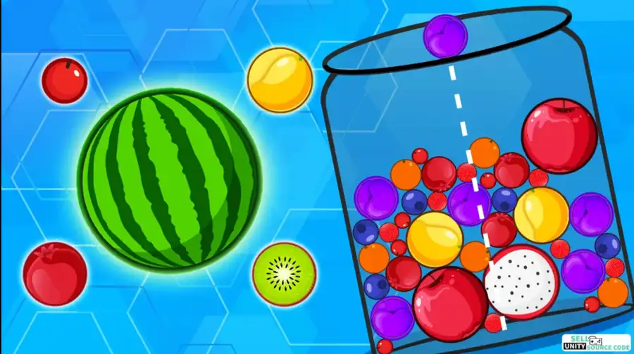 Fruit Flow Melon Merge SellUnitySourceCode screenshot 2