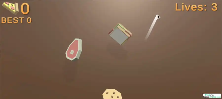 Fruit poly cut Ninja SellUnitySourceCode screenshot 3