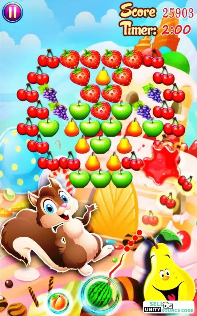 Fruit Poper Basket:Fruity Shooter Quest SellUnitySourceCode  screenshot 2
