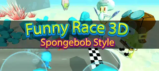 Funny Spongebob Racer 3D SellUnitySourceCode  screenshot 2