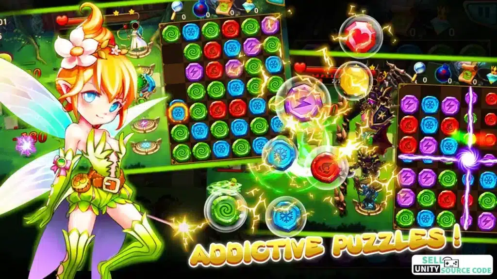 Gem Blitz Match 3 RPG Games SellUnitySourceCode