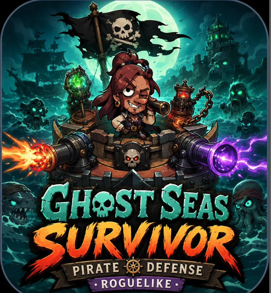 Ghost Seas Survivor: Pirate Defense Roguelike