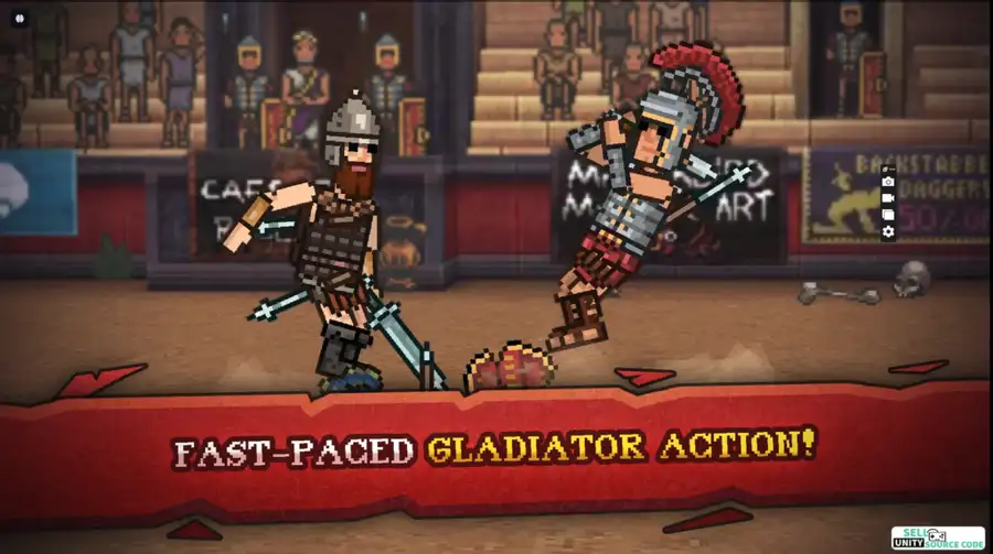 Gladihoppers - Gladiator Fight SellUnitySourceCode