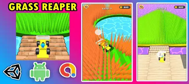 Grass Reaper 3D SellUnitySourceCode screenshot 2