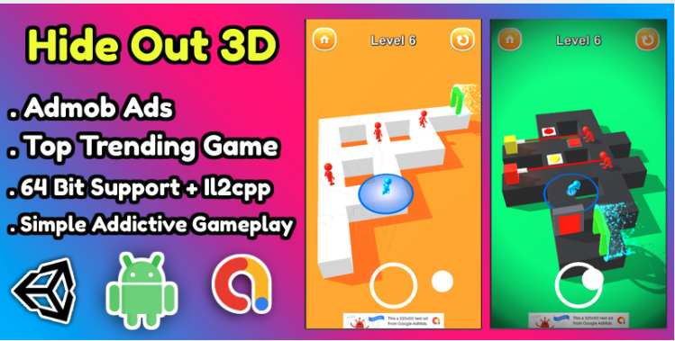 Hide Out 3D Game Unity Source Code